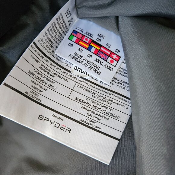 Spyder Snow Pants Mens XXXLarge Short Black Troublemaker Thinsulate Ski Snowboar - Picture 11 of 13